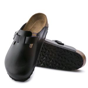 Birkenstock Black Boston Soft Footbed Clogs Size 36